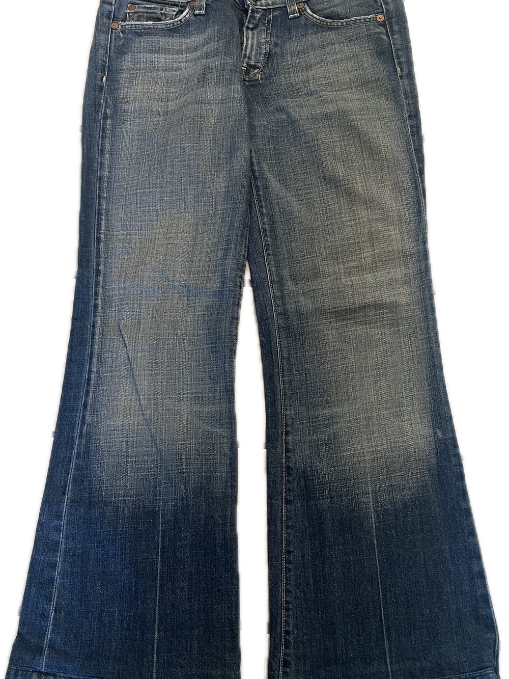 7 For All Mankind Women's Wide-Leg Jeans - Faded Blue Wash - Dojo
